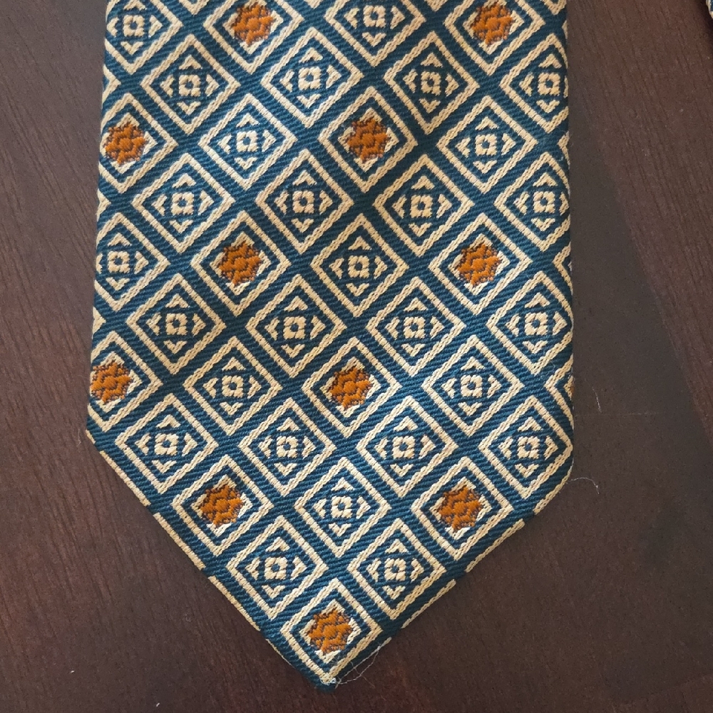 Vintage 1970s JC Penney Geometric Tie WIDE/LONG New With TAG 4 x 55.5"